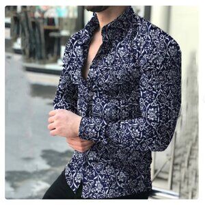 HOST PICK- STRUCTURE MODERN FIT MENS BUTTON DOWN SHIRT/ SIZE L/G